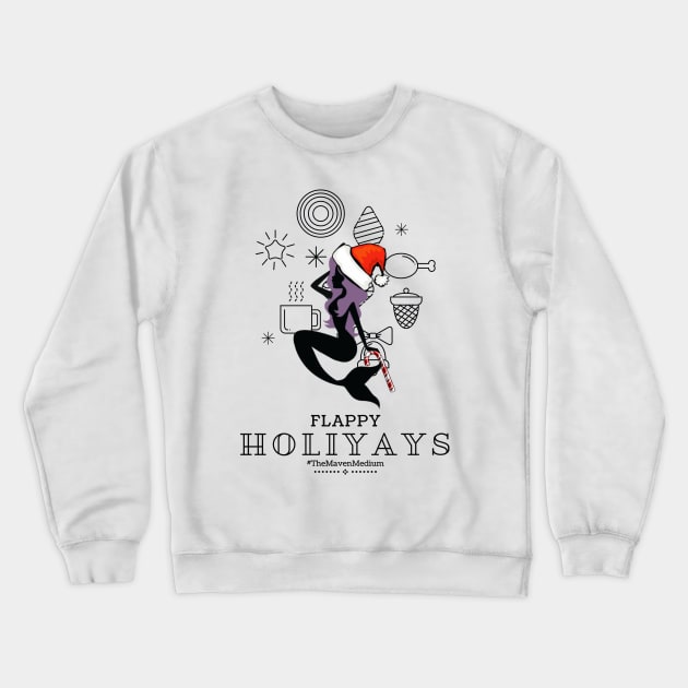 The Maven Medium- Flappy Holiyays Crewneck Sweatshirt by TheMavenMedium